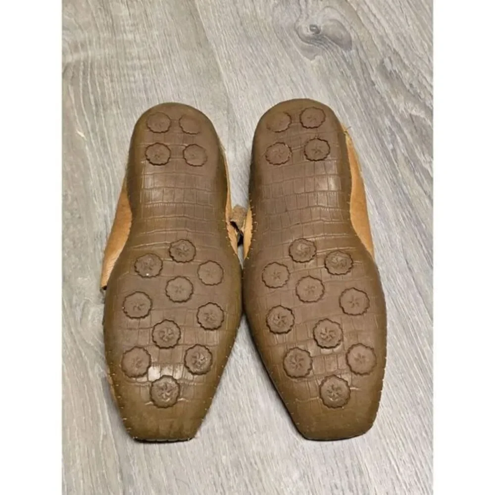 J. Fontini Men's Handmade Brown Leather Fisherman Closed Toe‎ Sandals Size 9.5